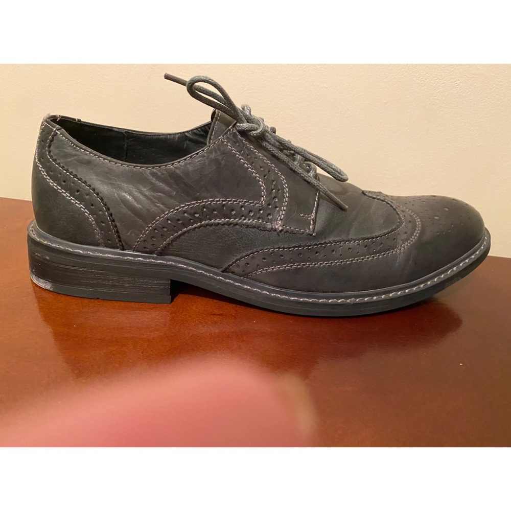 Perry Ellis Portfolio Gray Dress Shoes Men's